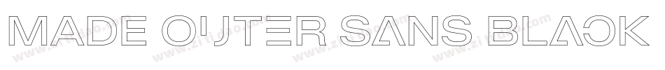 MADE Outer Sans Black PERSONAL USE字体转换